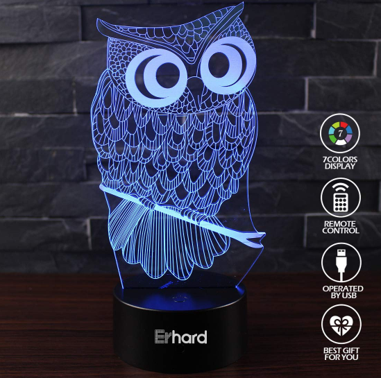 Owl 3D Lamp