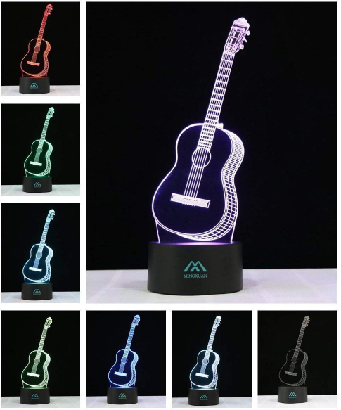 3D Guitar Lamp
