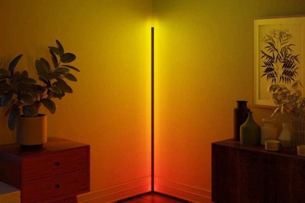 Multi Color RGB Remote Control  Decorative Corner Floor Lamp Light